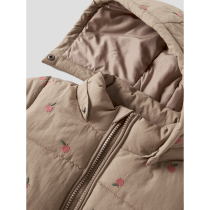 NAME IT Puffer Jakke Molly Silver Mink Apples